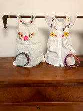 Load image into Gallery viewer, Catalina girl embroidered sleeveless white dress with matching headband.