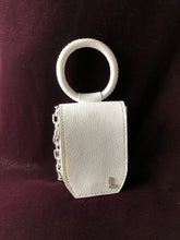 Load image into Gallery viewer, Lucca mini case bag pressed calfskin black leather bag.