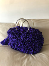 Load image into Gallery viewer, Luxury purple color bracelet suede purse
